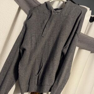 Gray Hoodie Sweatshirt
